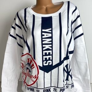 Victoria’s Secret Pink MLB New York Yankees Varsity Crewneck Sweatshirt